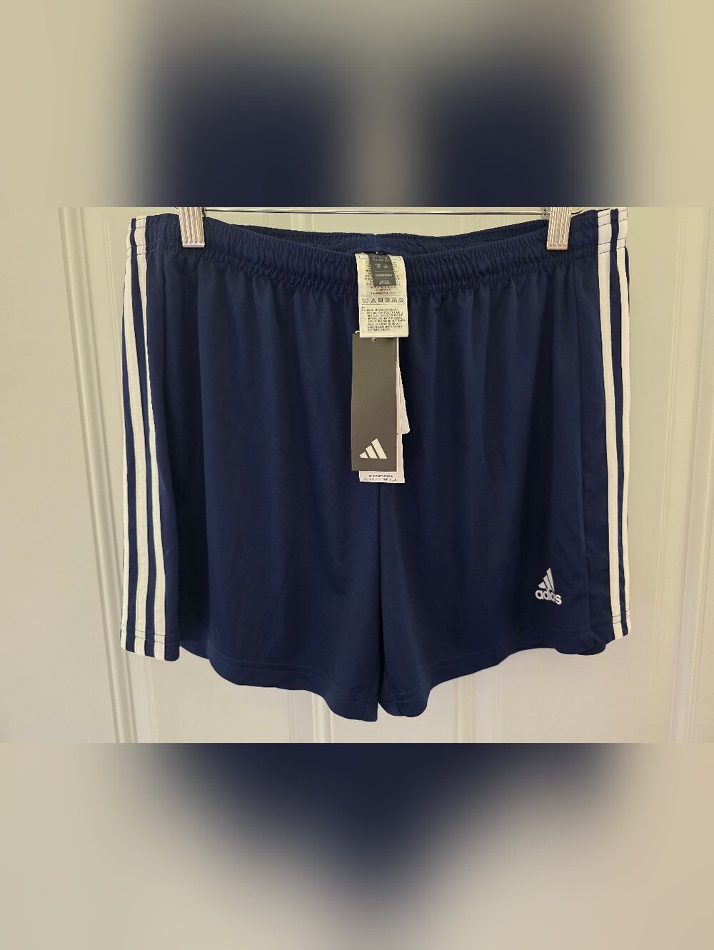 Adidas Navy Athletic Shorts Size Large